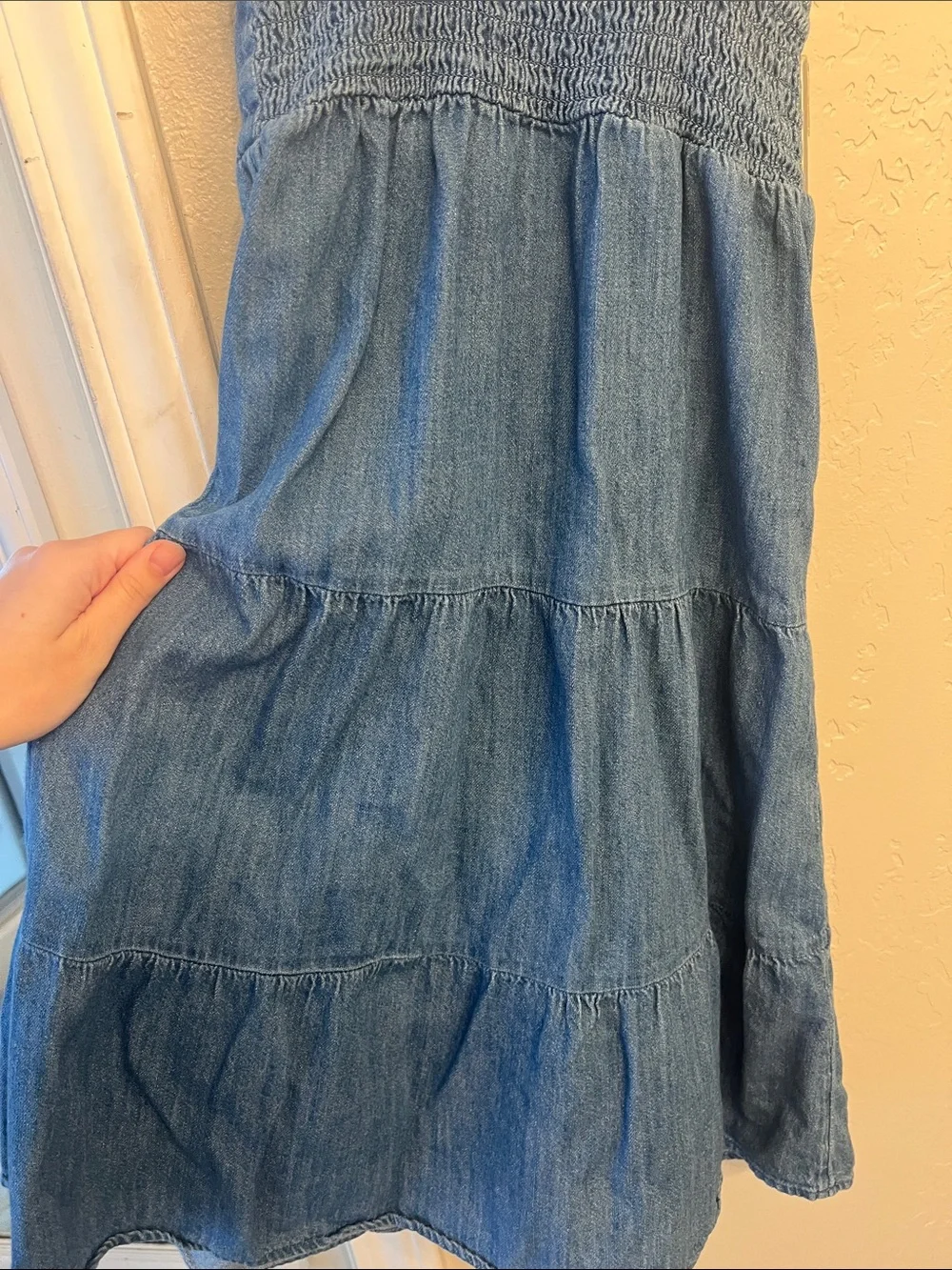 Old Navy Denim Blue Button-Front Girls' Sundress